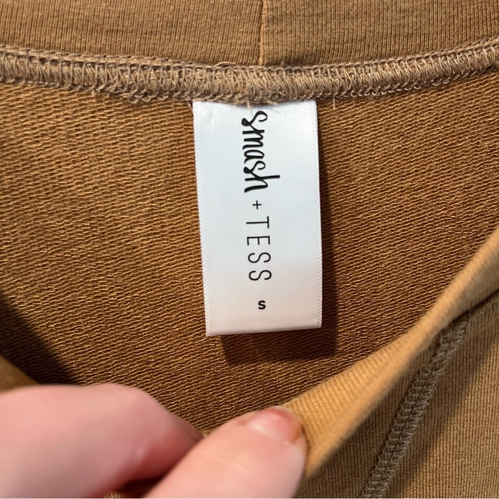 Smash + Tess Jillian Harris Essentials Sweat Dress Brown size small - Picture 6 of 8